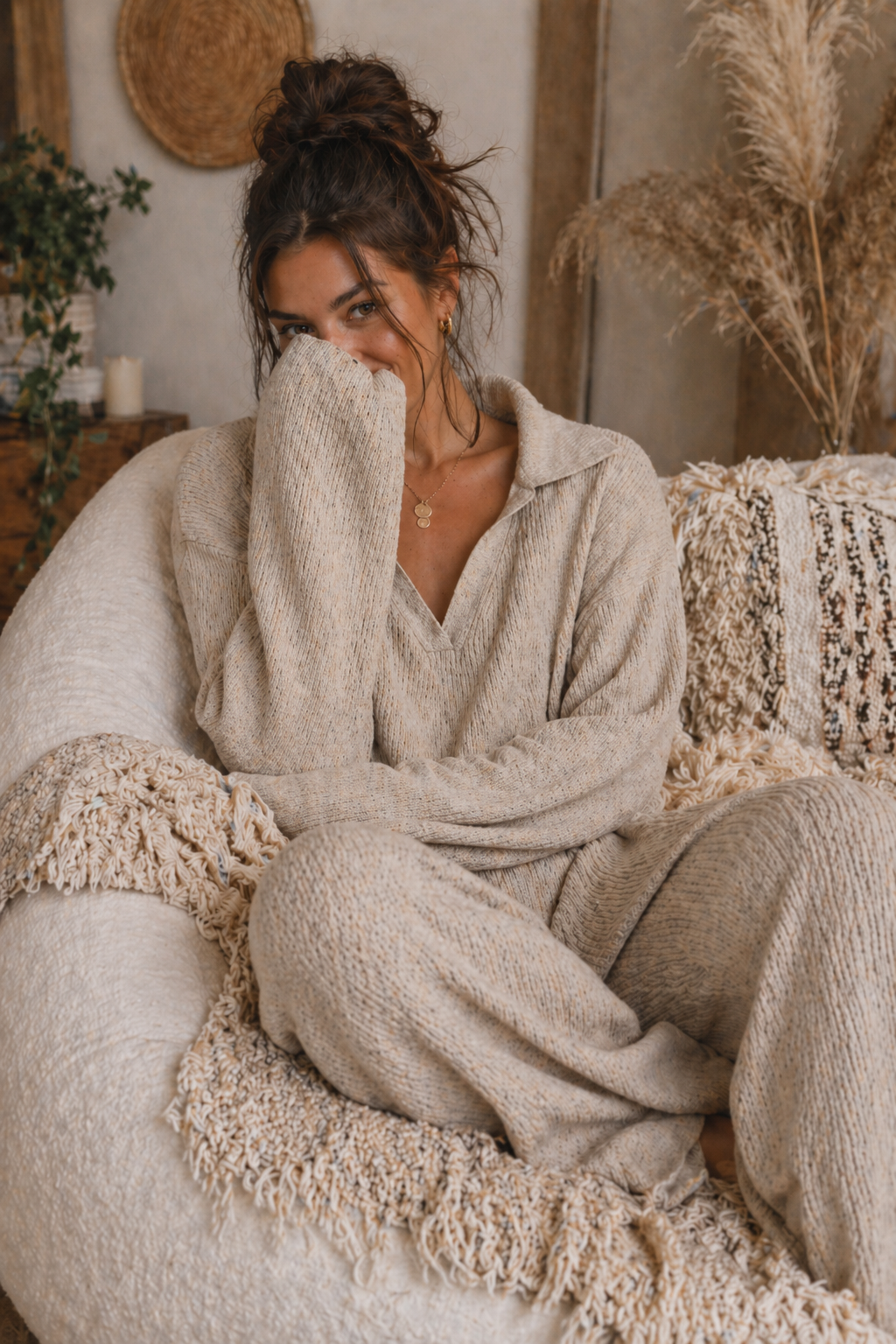 The Organic Knit Pullover Set