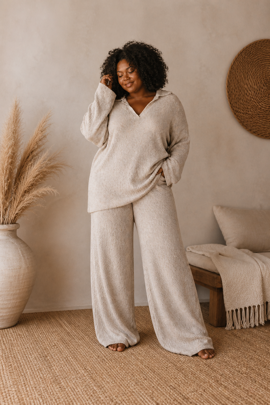 The Organic Knit Pullover Set