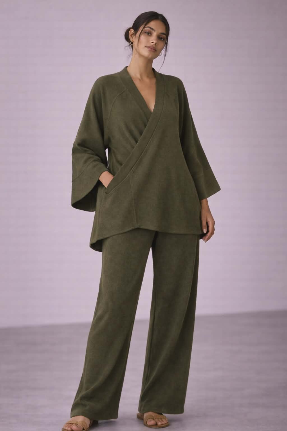 Soft Form Poncho Set